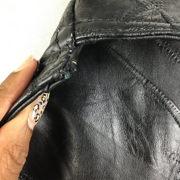 Italian Stone Design Genuine Leather Jacket Sz XL - Picture 5 of 15